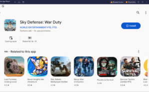 How to Play Sky Defense: War Duty on PC With BlueStacks