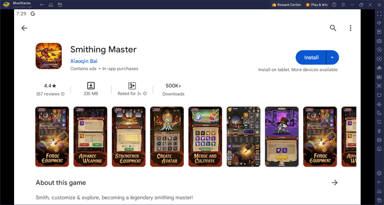How to Play Smithing Master on PC With BlueStacks