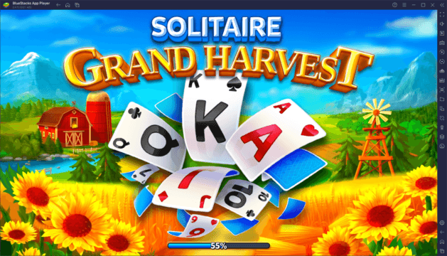 Cómo jugar Solitario Grand Harvest en PC con BlueStacks