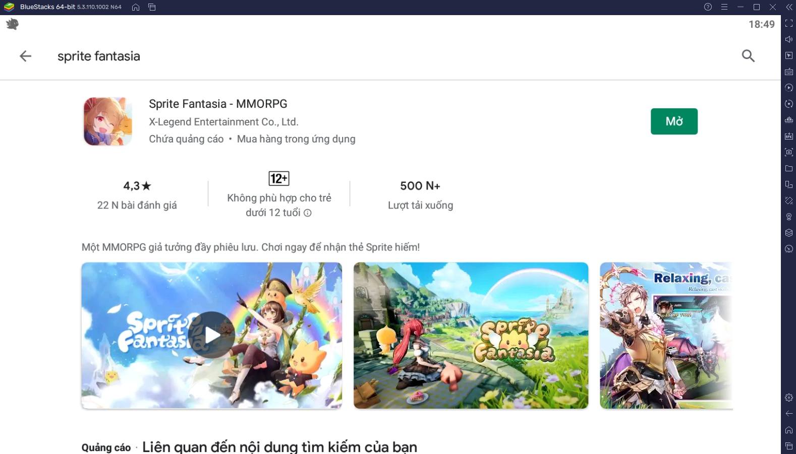 Trải nghiệm Sprite Fantasia trên PC với BlueStacks