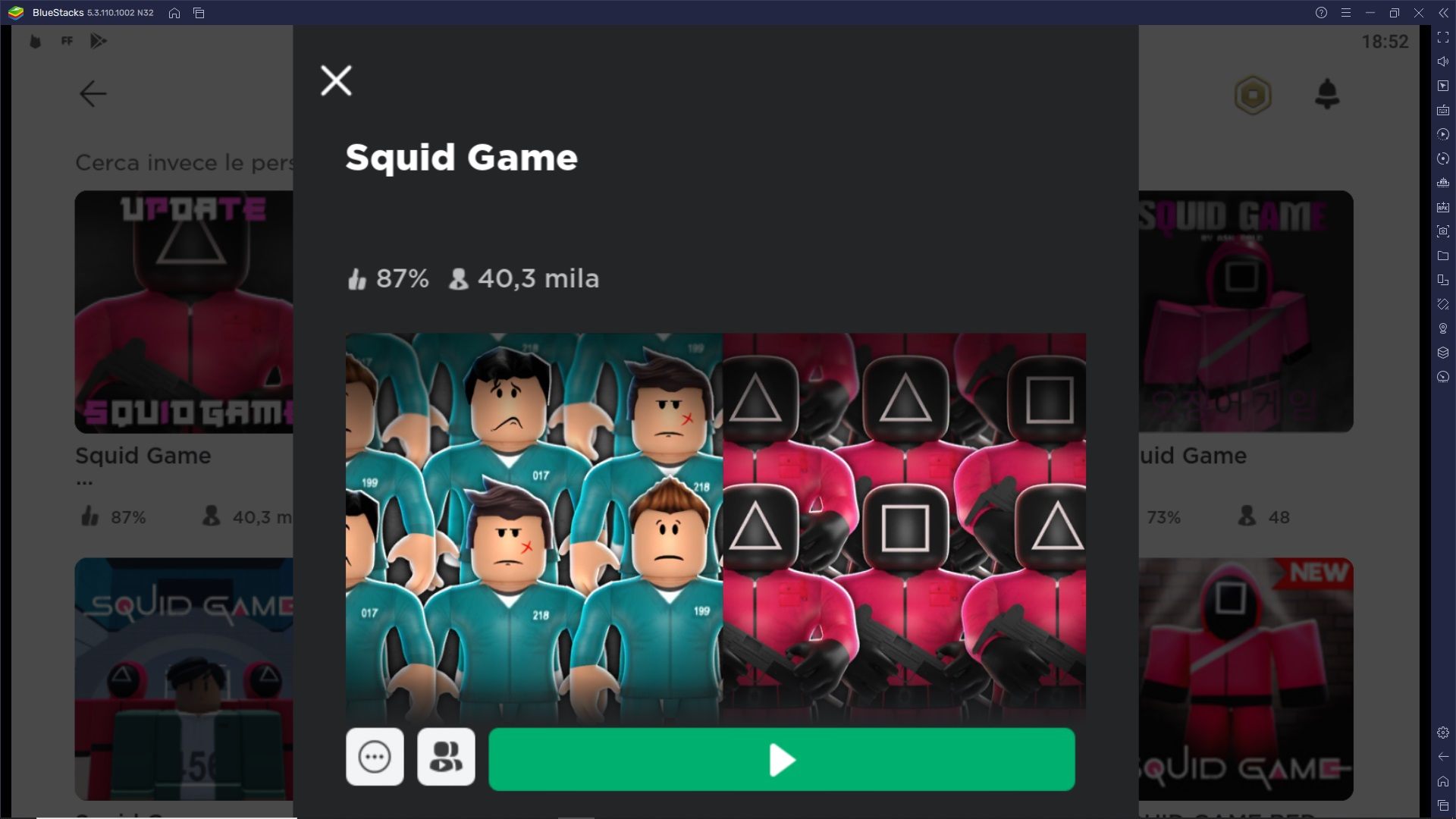 La Top 5 dei giochi di Roblox ispirati a Squid Game