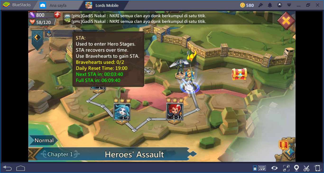 lords mobile heroes assault 1-7