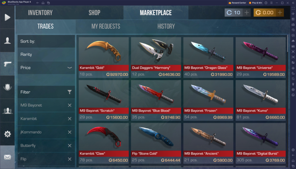 The Ultimate Knife Guide for Standoff 2 on PC With BlueStacks