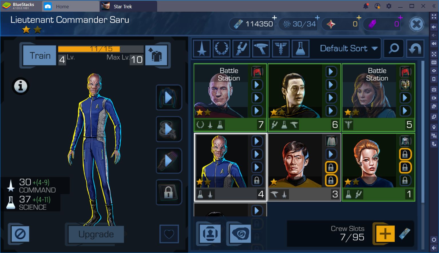 all star trek online ships list