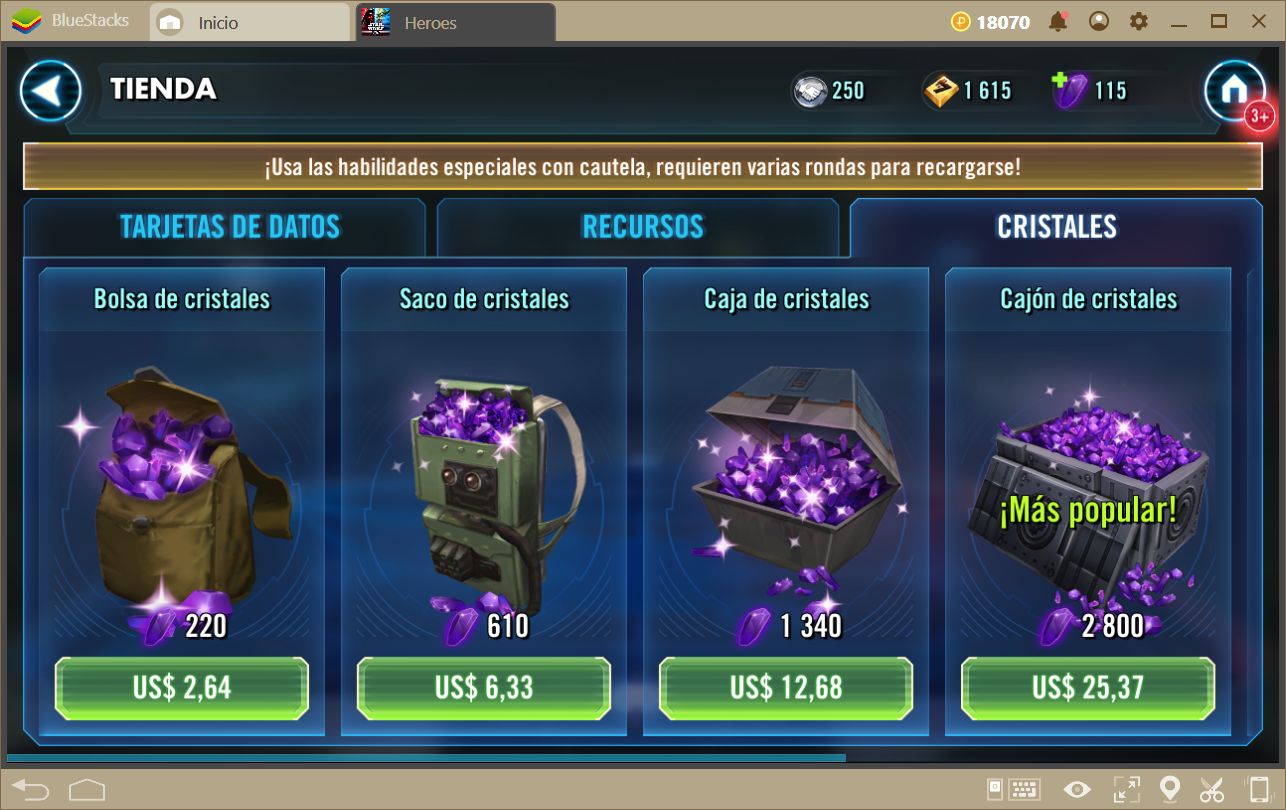 Consejos Para Subir de Nivel Rápido en Star Wars: Galaxy of Heroes