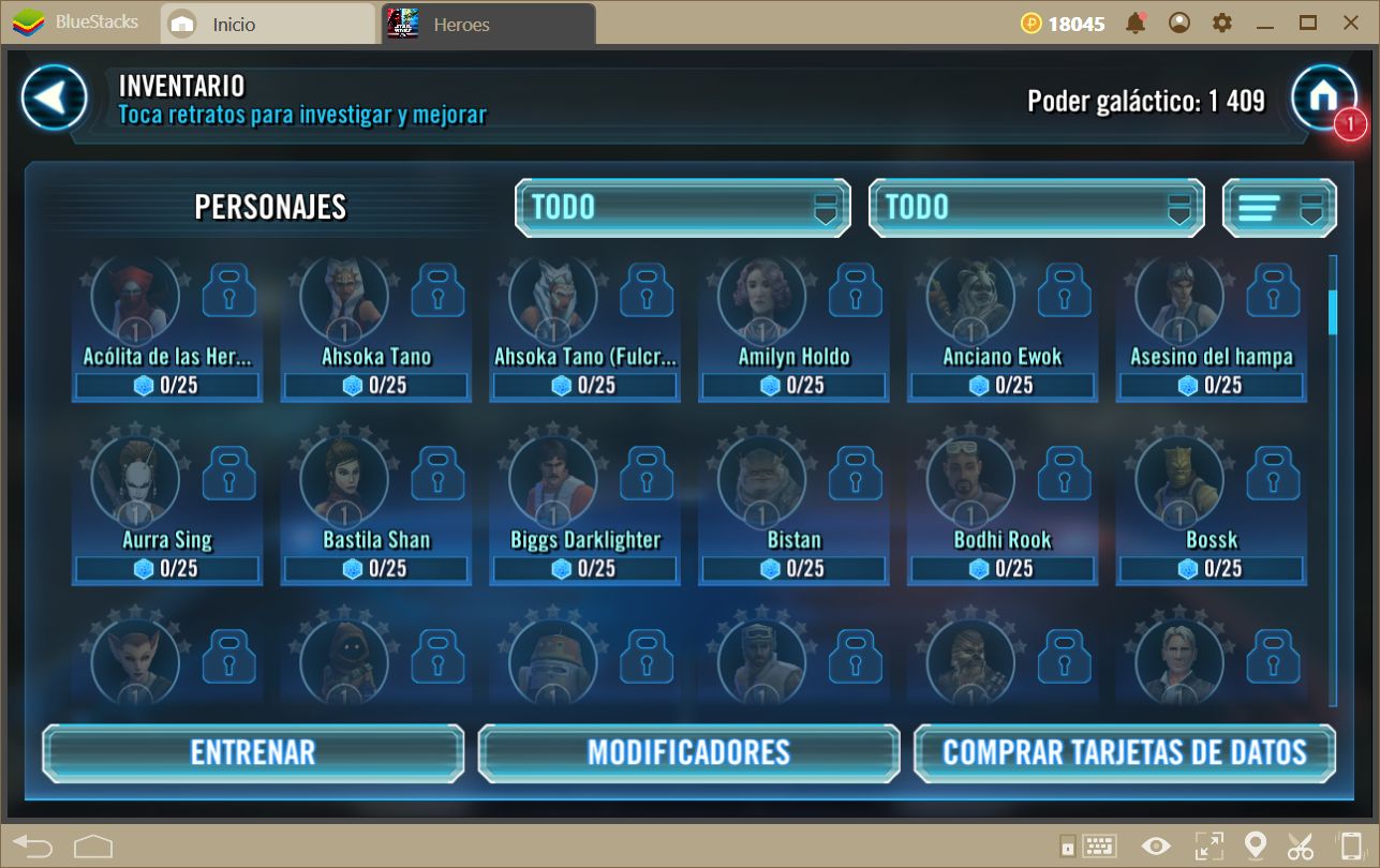 Cómo Obtener Buenos Personajes en Star Wars: Galaxy of Heroes