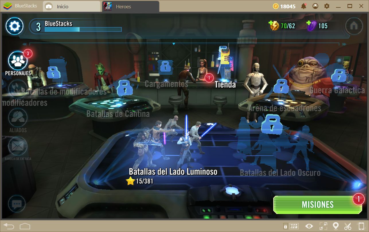 Cómo Obtener Buenos Personajes en Star Wars: Galaxy of Heroes