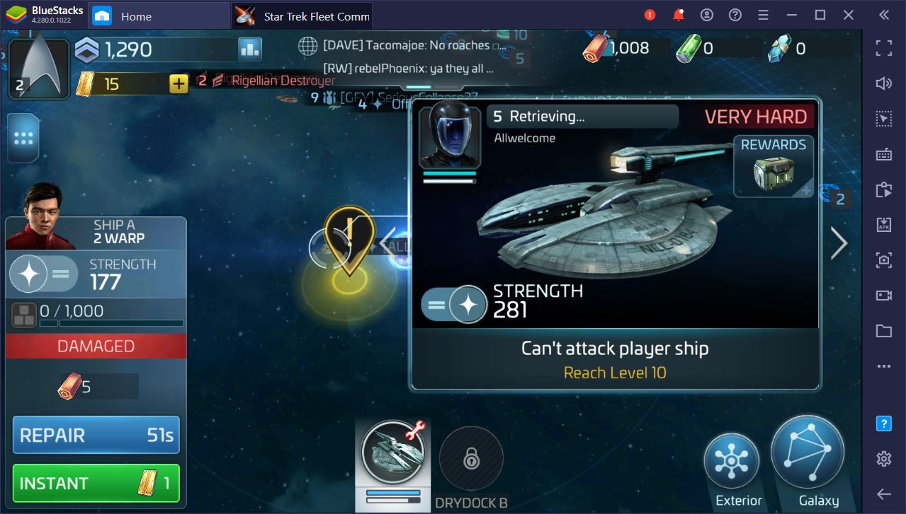 Guia para farmar da forma mais eficiente possível no Star Trek Fleet Command