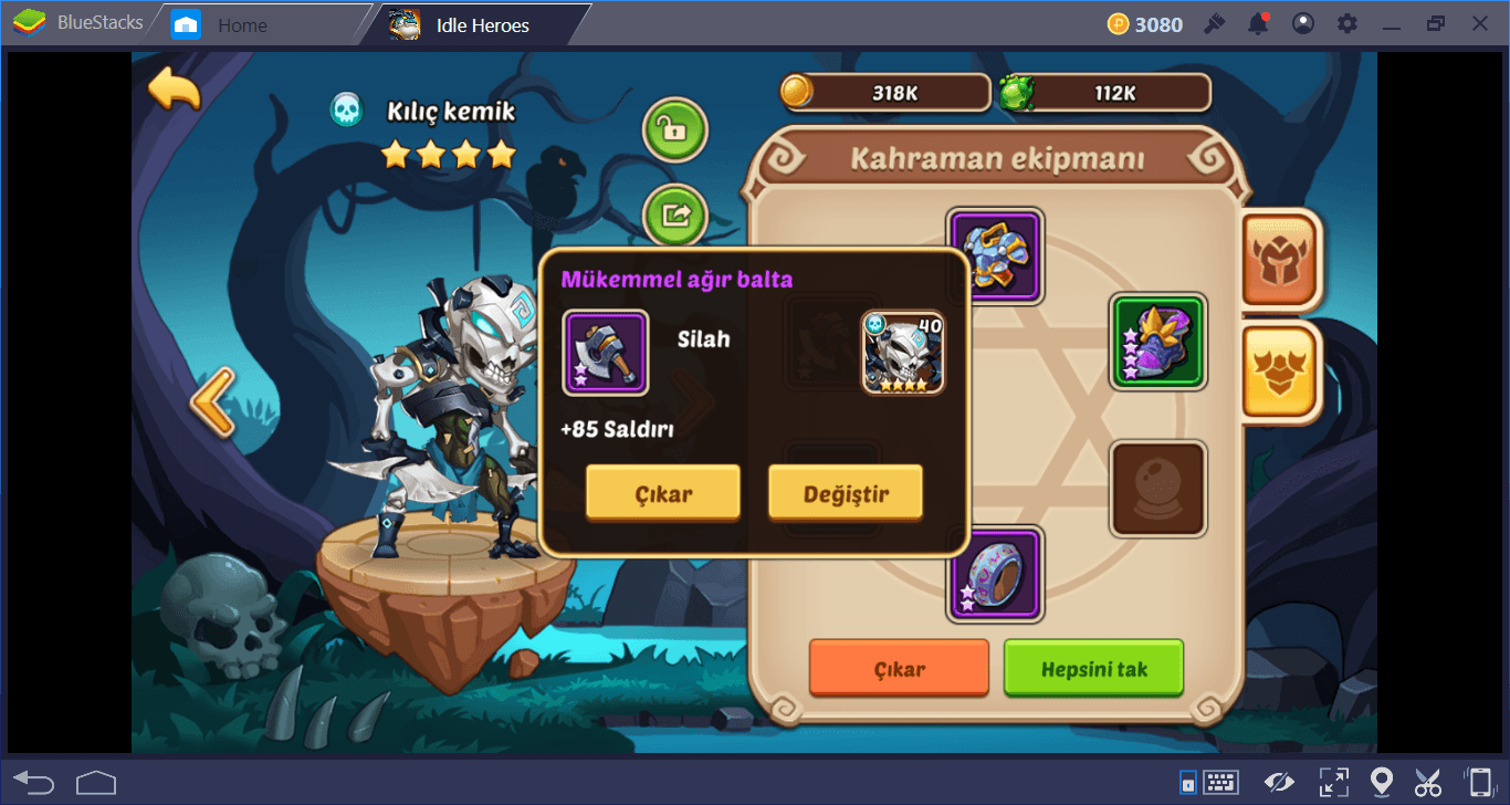 Idle Heroes Ekipman, Gizemli Silah ve Hazine Rehberi