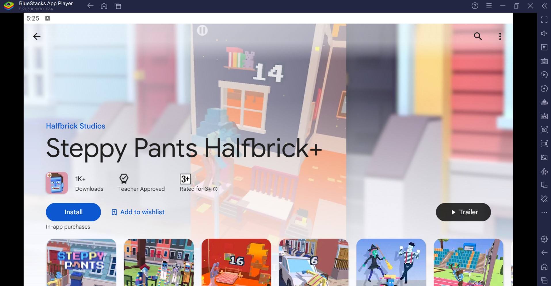 How to Play Steppy Pants Halfbrick+ on PC with BlueStacks