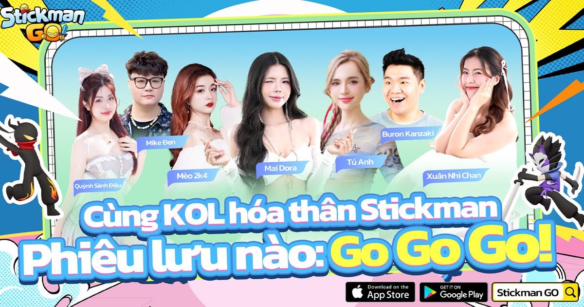 Game MMO treo máy “Stickman GO” chính thức ra mắt hôm nay – Nhận giftcode độc quyền từ các KOL hàng đầu!