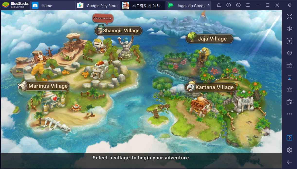 Stoneage World: Um guia sobre os menus e recursos do jogo