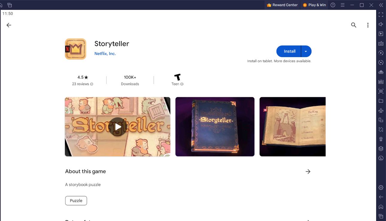 How to Play Storyteller on PC with BlueStacks
