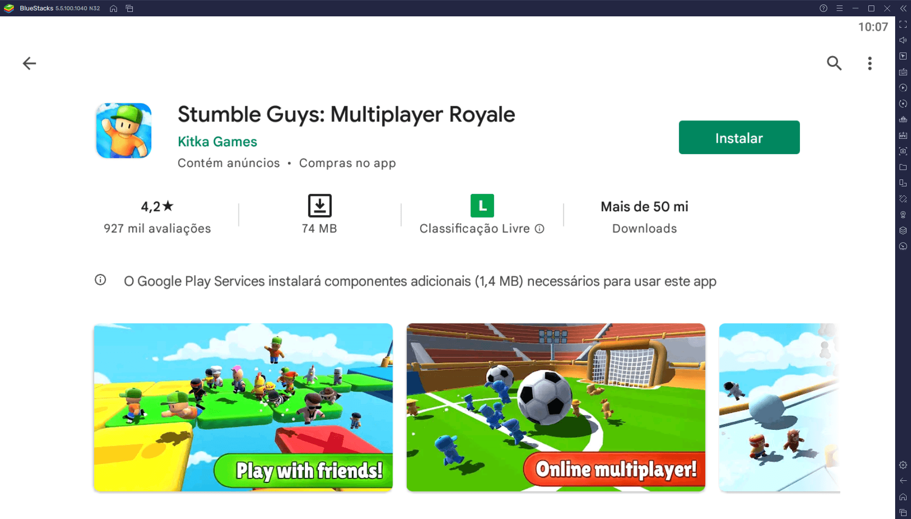 Jogue Stumble Guys: Multiplayer Royale com controle e outras ferramentas  BlueStacks