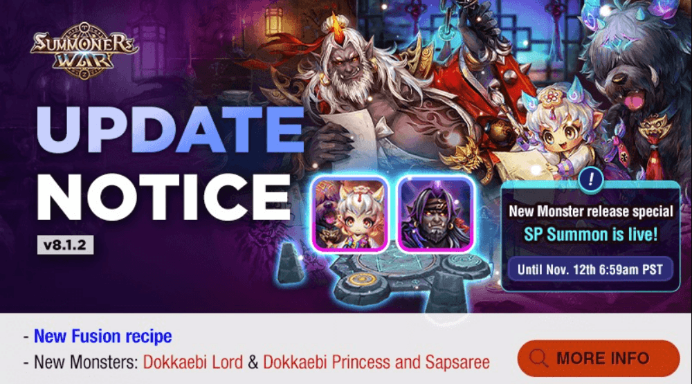 Summoners War Update v8.1.2: Enter the Era of the Dokkaebi