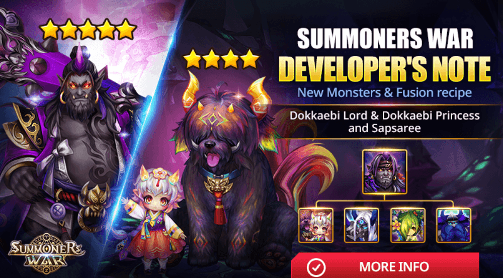 Summoners War Introduces New Fusion Monsters & Intriguing Recipes!