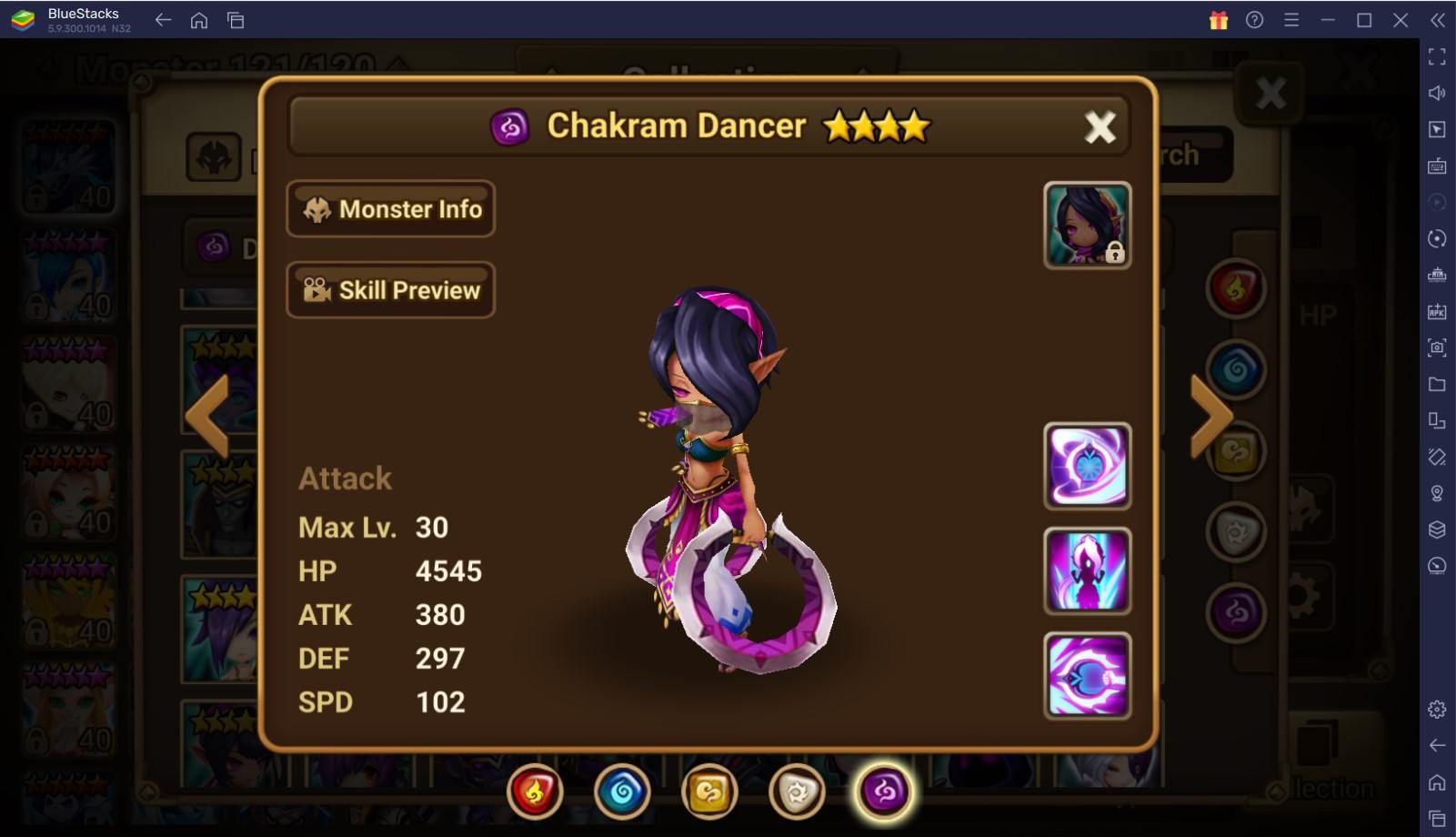 Summoners War - [Hall of Heroes] 4☆ Dark Blade Dancer Hey