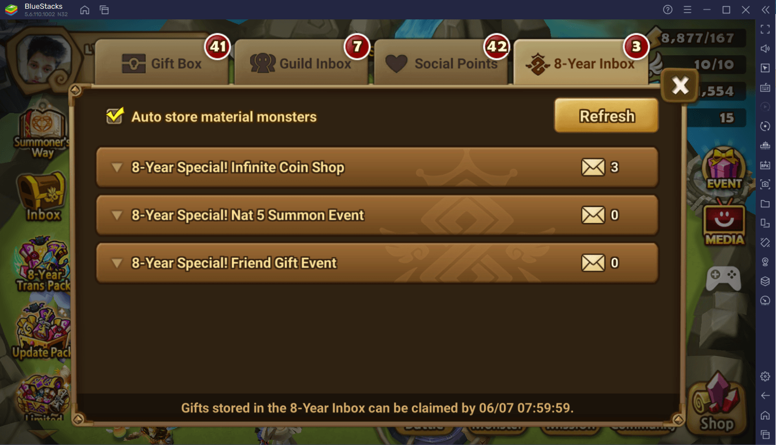 8th Year Anniversary Celebrations Started in Summoners War: Sky Arena
