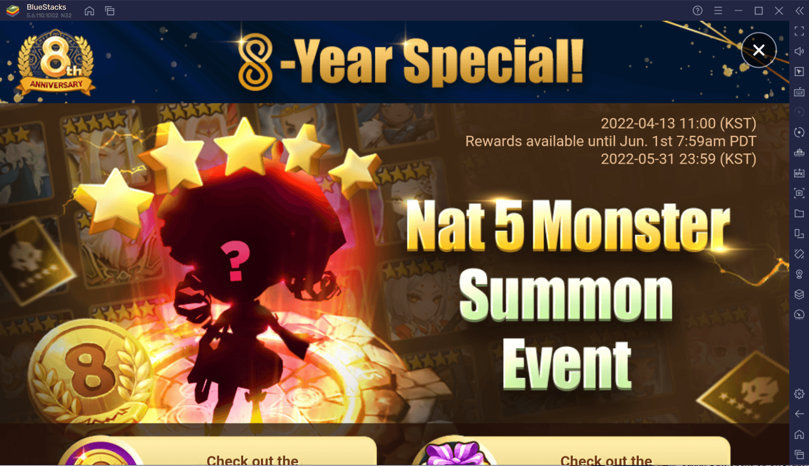 8th Year Anniversary Celebrations Started in Summoners War: Sky Arena