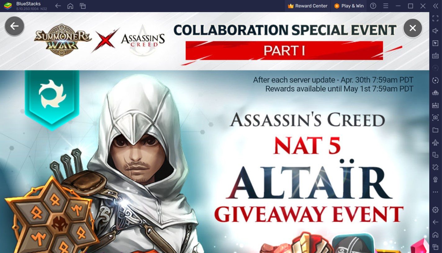 Summoners War X Assassin’s Creed Collaboration Events and Rewards