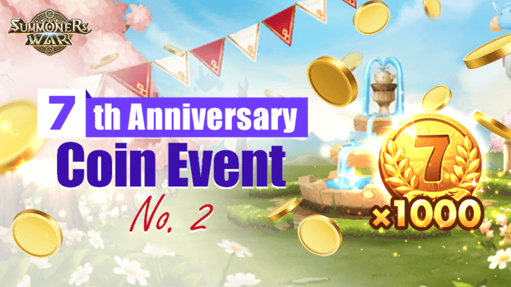 Summoners War: 7th Anniversary Coin Event, Spring Event, And Monster Fusion Growth Event Details