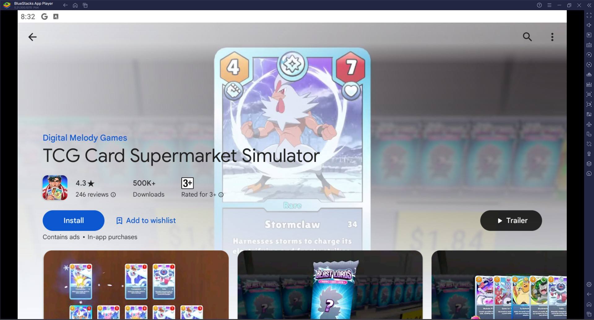 How to Play TCG Card Supermarket Simulator on PC with BlueStacks