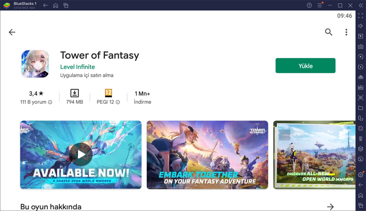 BlueStacks ile Bilgisayarınızda Tower of Fantasy Oynayın