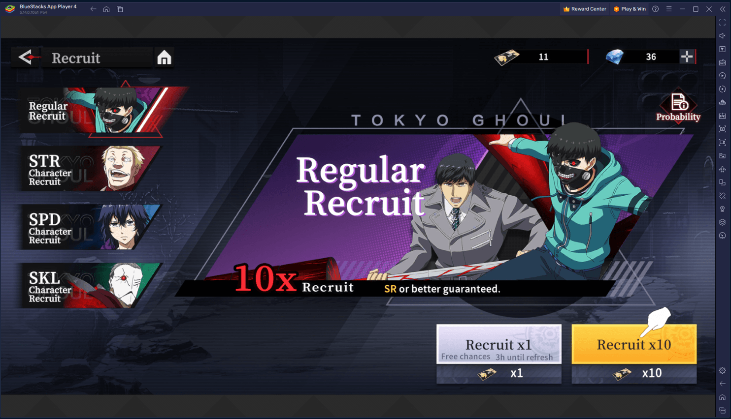 Guide de Fonctionnalités pour Tokyo Ghoul · Break the Chains sur PC avec BlueStacks - Améliorez votre Expérience de Jeu