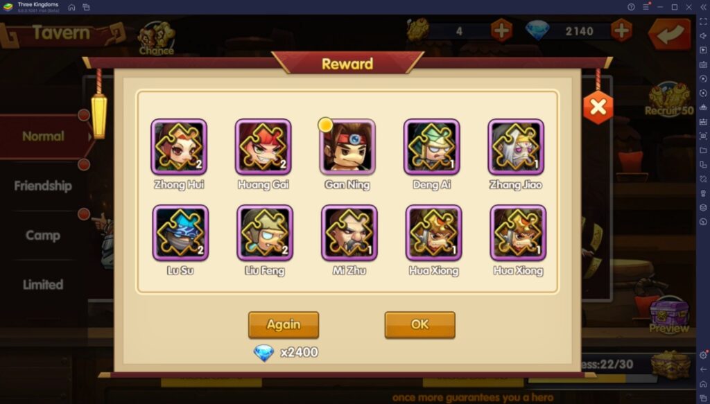 Tipps & Tricks zum Spielen von Three Kingdoms Art of War BlueStacks