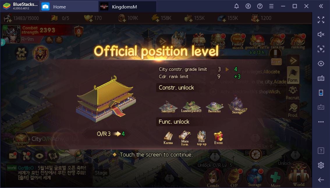 Three Kingdoms M: How to Level Your OR Fast