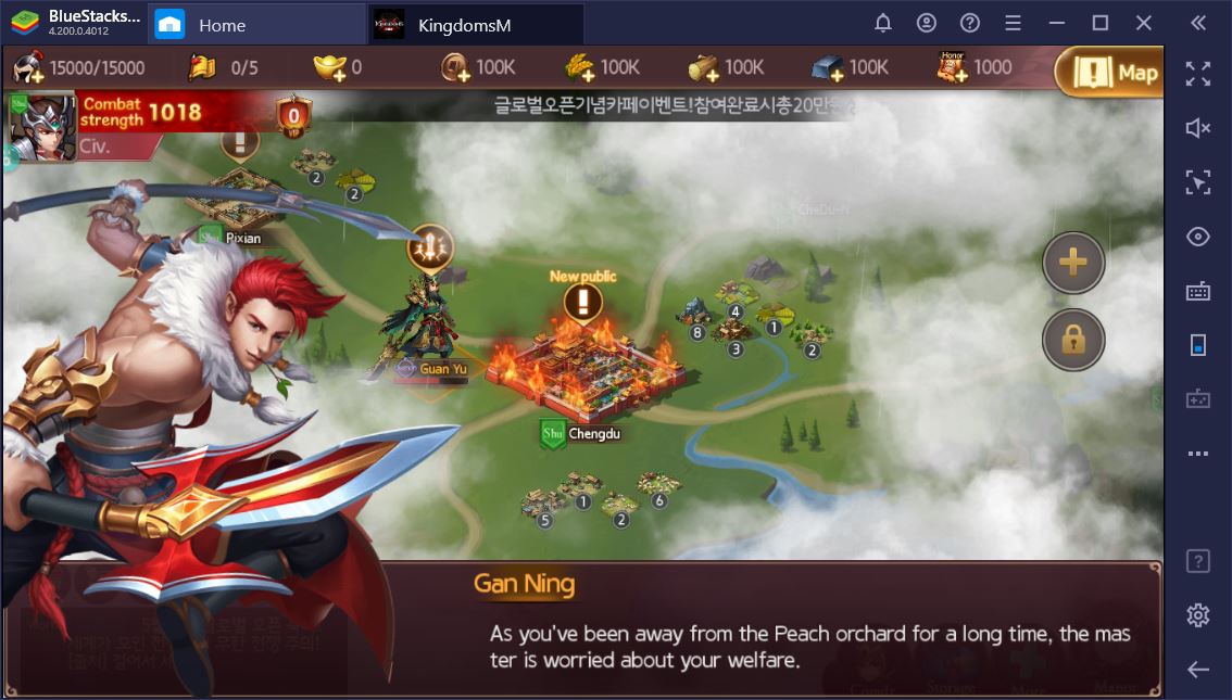 Play Three Kingdoms M on Your PC with BlueStacks