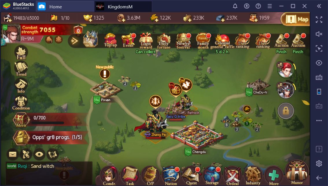 Play Three Kingdoms M on Your PC with BlueStacks