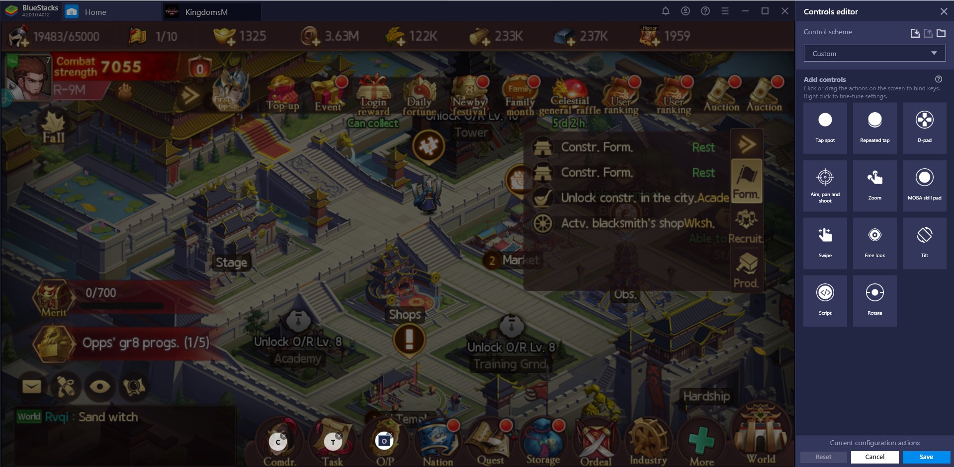 Play Three Kingdoms M on Your PC with BlueStacks
