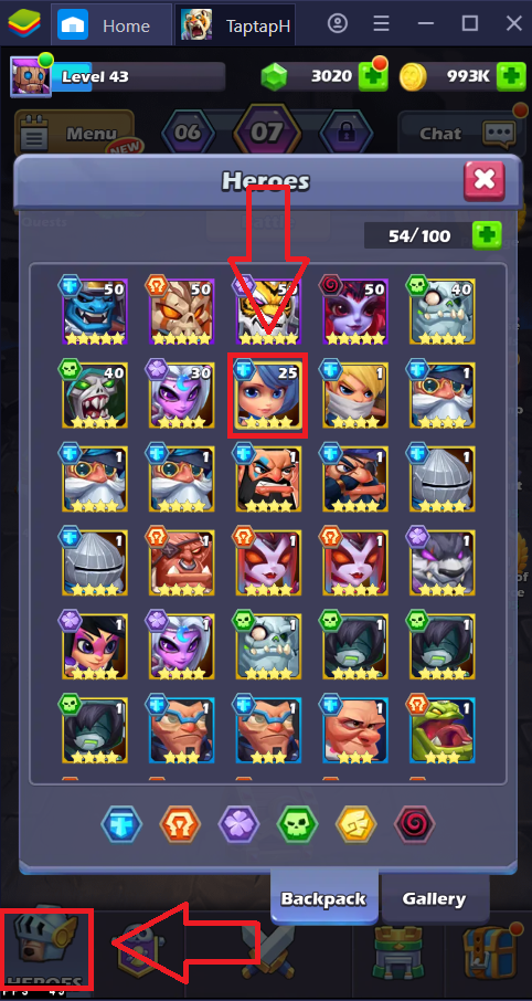 Upgrade Guide - How to empower your favorite hero in Tap Tap Heroes