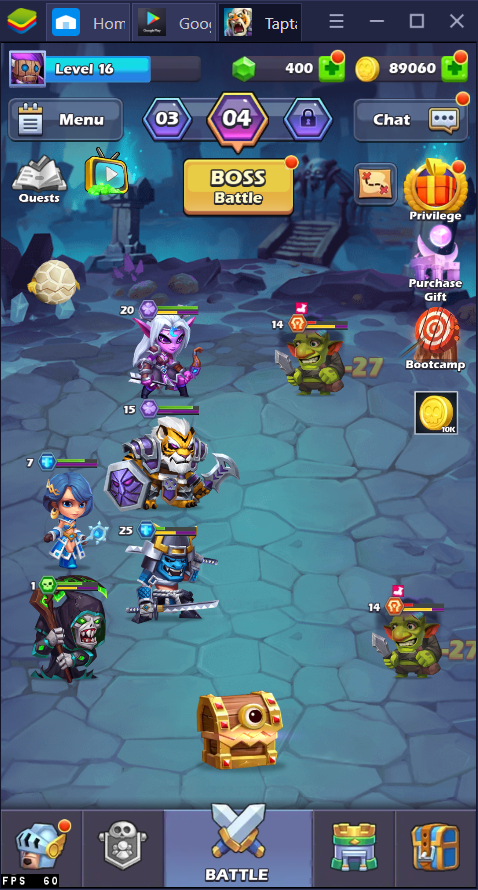 Save Mystia from Evil - How to play Tap Tap Heroes on PC with BlueStacks