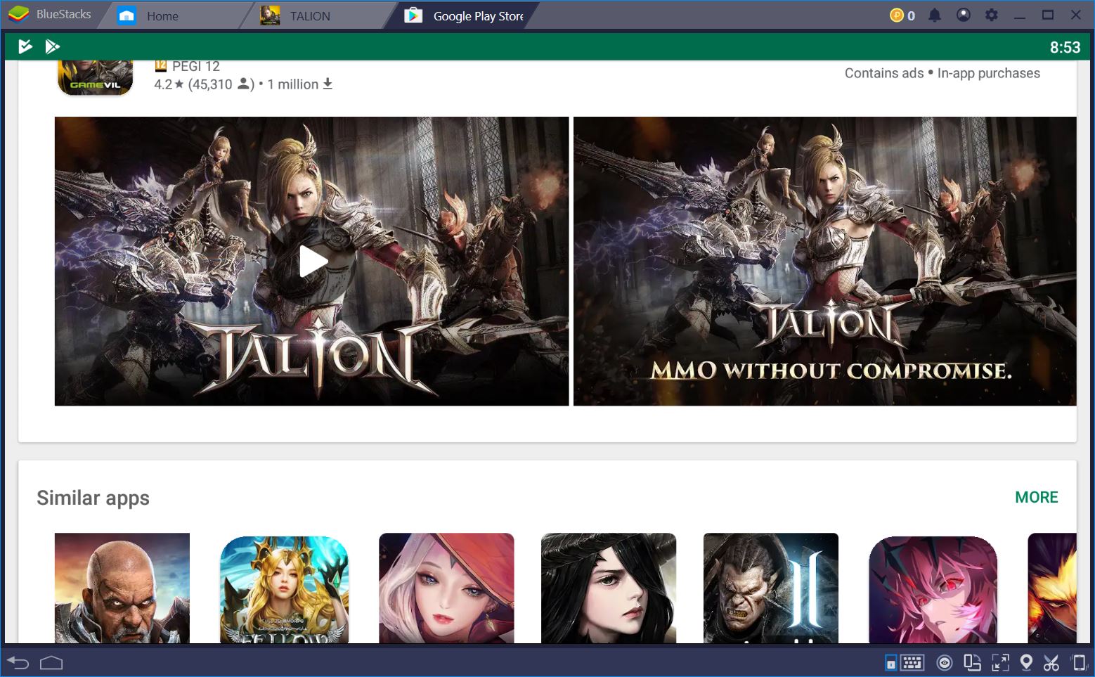 How to Install and Customize Talion with BlueStacks