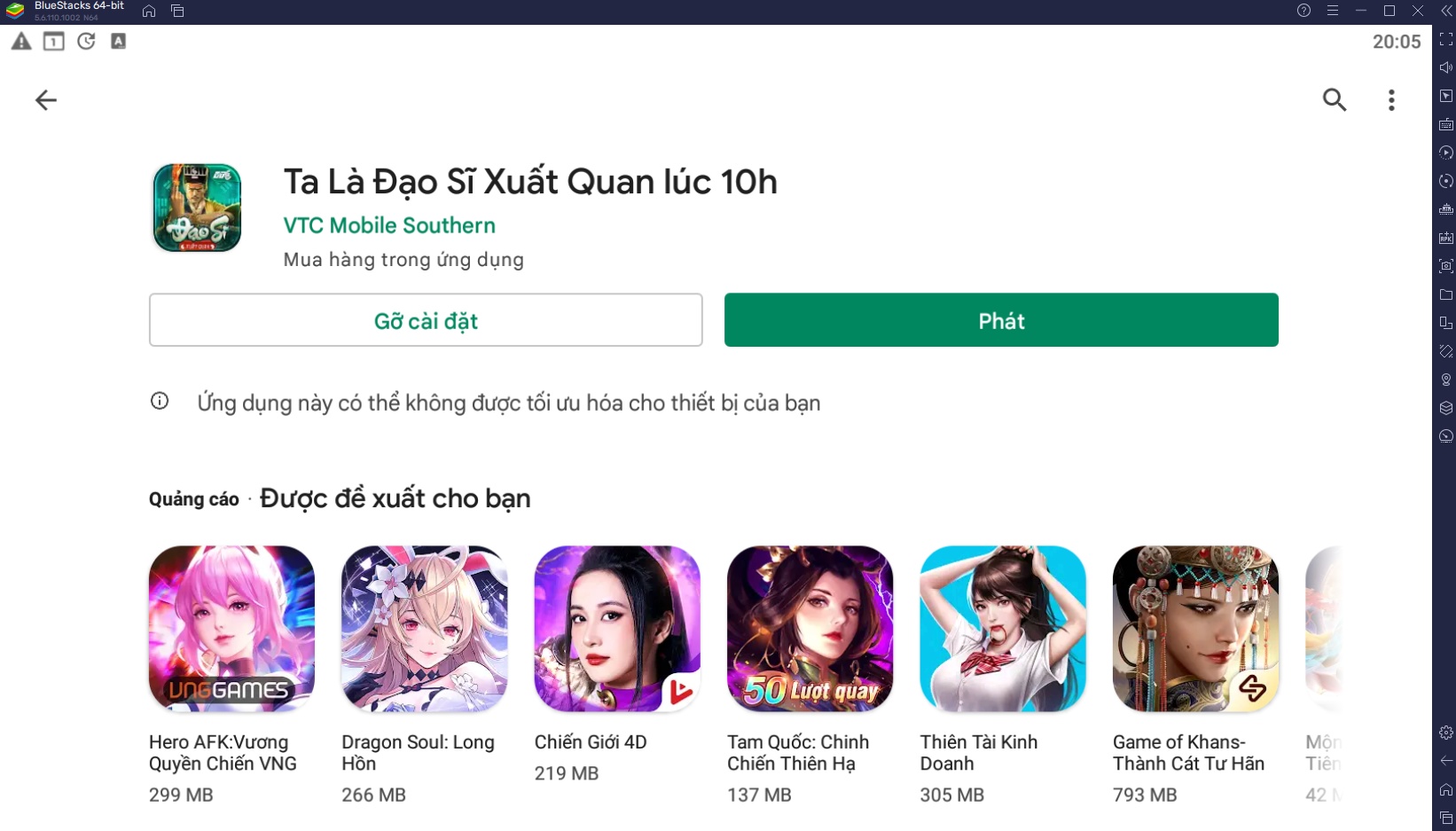 Ta Là Đạo Sĩ Xuất Quan: Trải nghiệm làm đạo sĩ tiêu diệt cương thi cùng BlueStacks