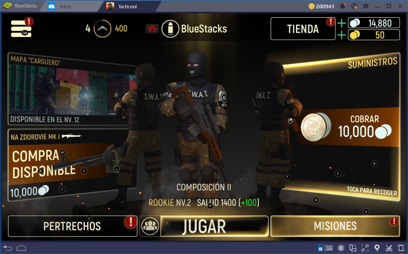 Destruye la Competencia en Tacticool con BlueStacks y el Asignador de Teclas