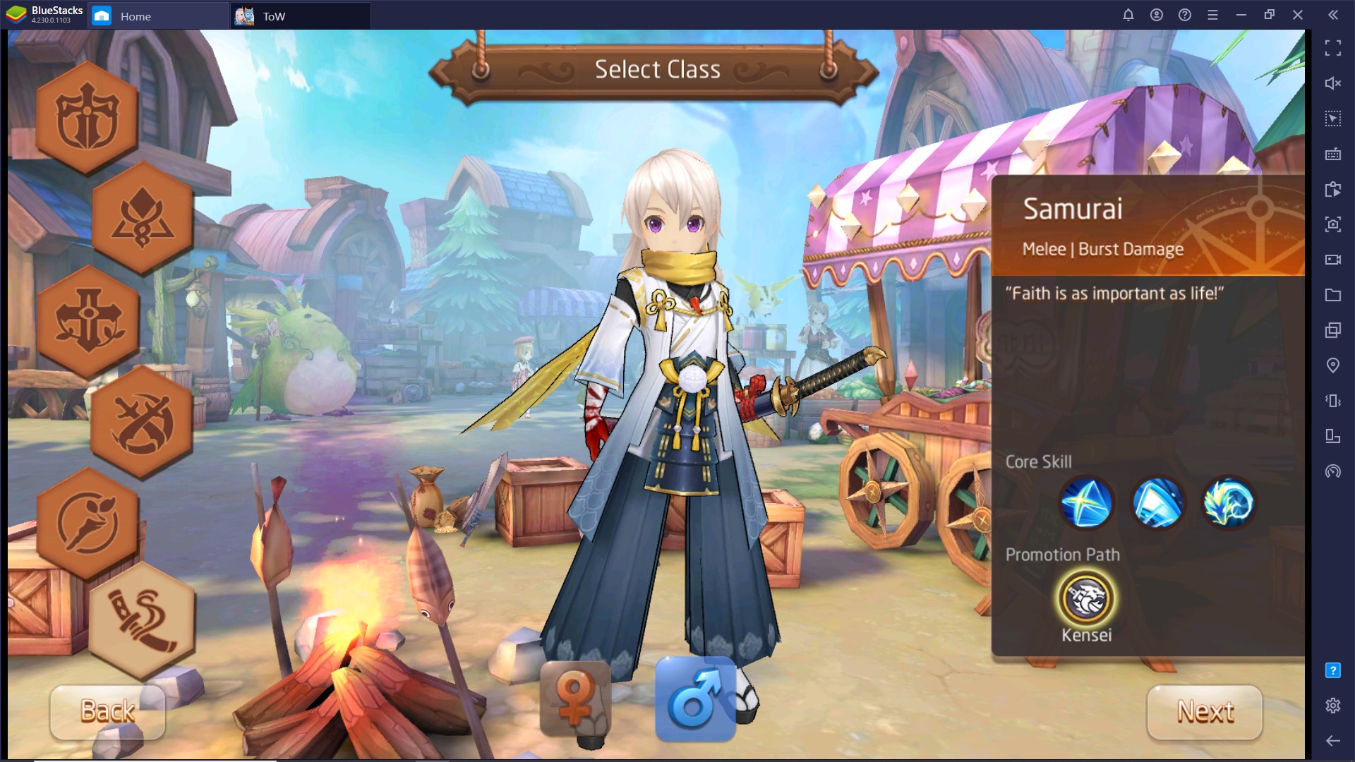 La scelta della classe in Tales of Wind – Come iniziare l’avventura