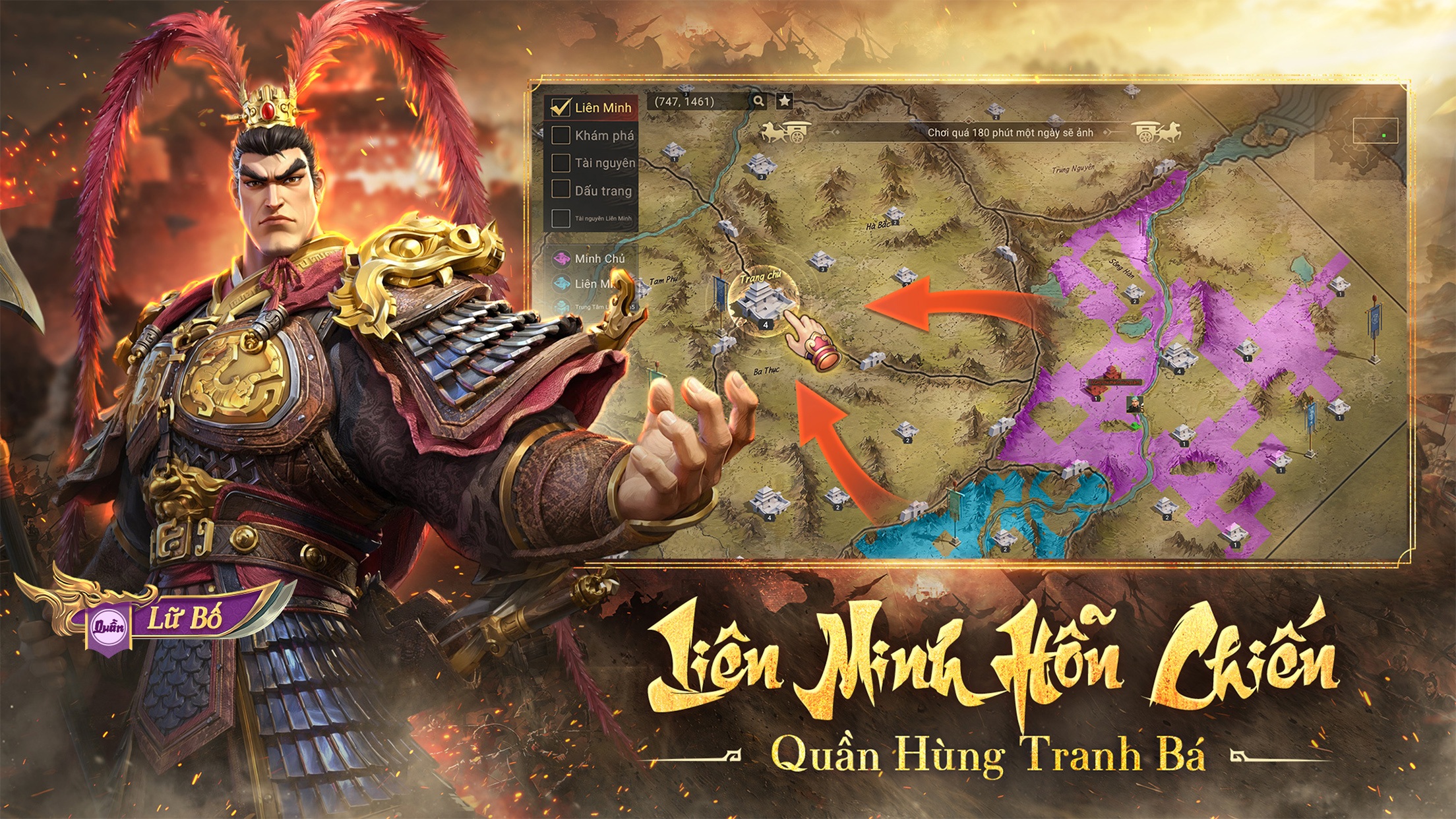 Game SLG Tam Quốc hành quân tự do "Tam Quốc: Tranh Bá Thiên Hạ" chính thức mở đăng ký trước! Ra mắt trailer CG, hẹn trước nhận miễn phí Quan Vũ!
