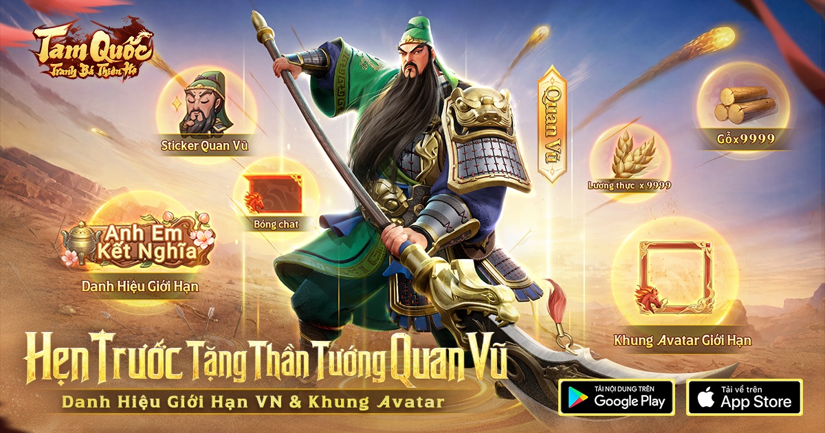 Game SLG Tam Quốc hành quân tự do "Tam Quốc: Tranh Bá Thiên Hạ" chính thức mở đăng ký trước! Ra mắt trailer CG, hẹn trước nhận miễn phí Quan Vũ!