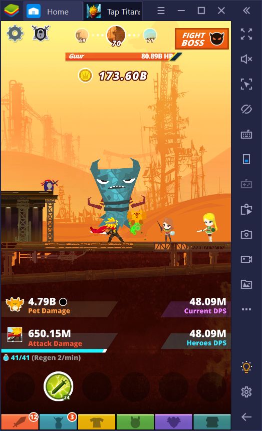 tap titans 2 emulator mac