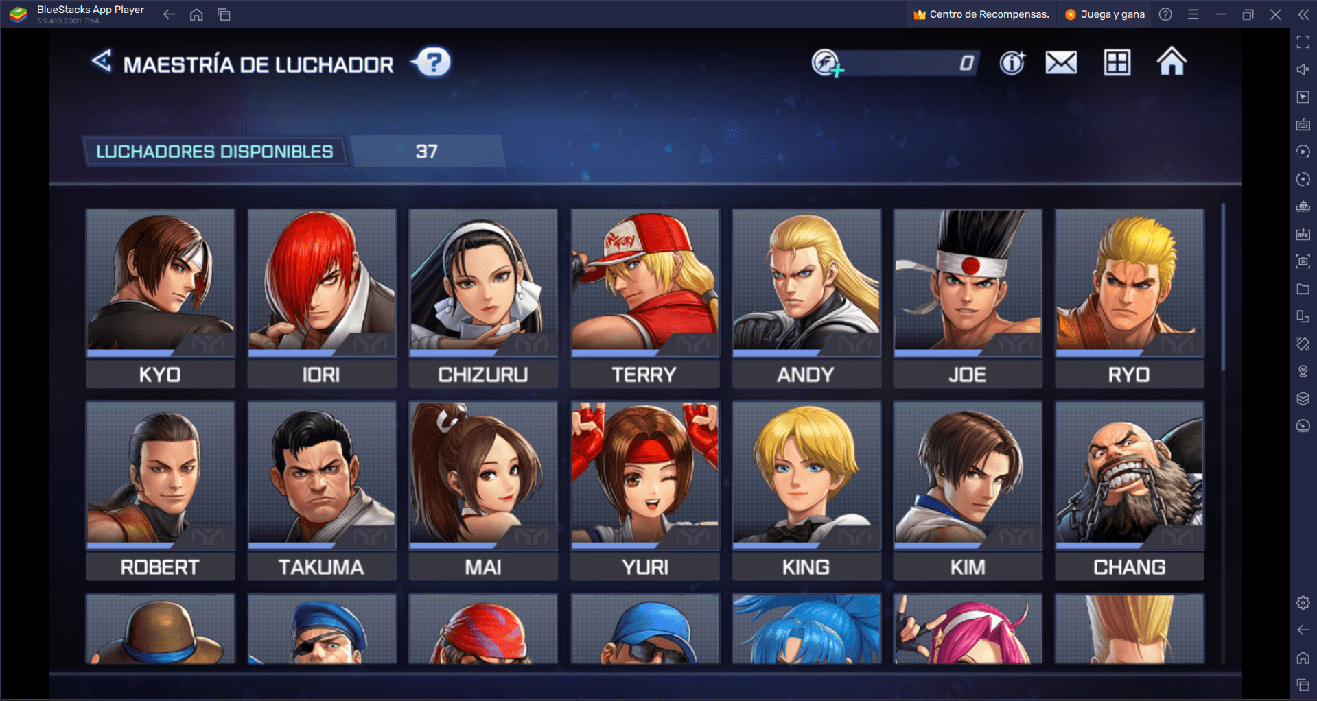 Lista de niveles de The King of Fighters ARENA para los mejores luchadores  | BlueStacks