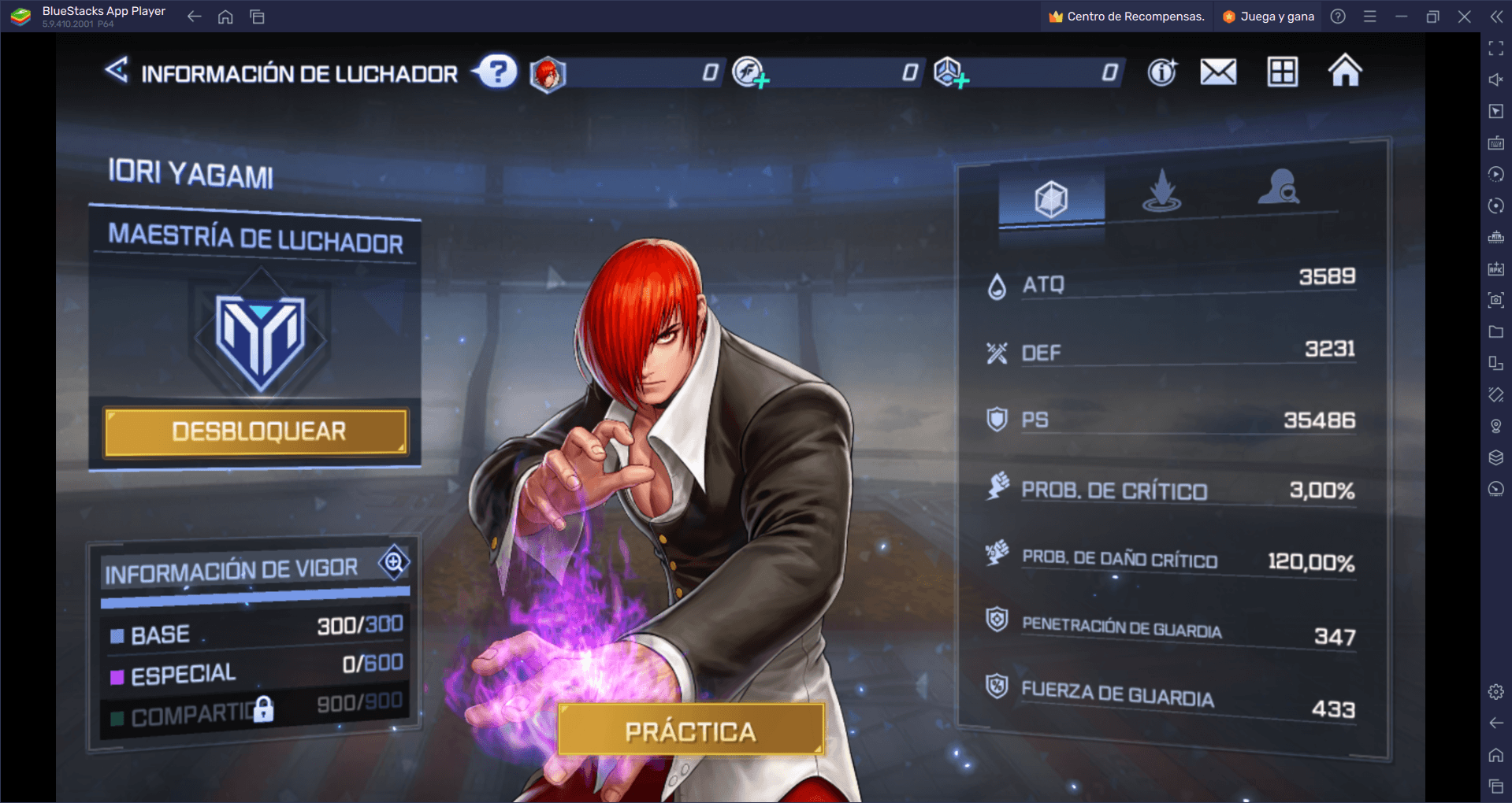 Lista de niveles de The King of Fighters ARENA para los mejores luchadores