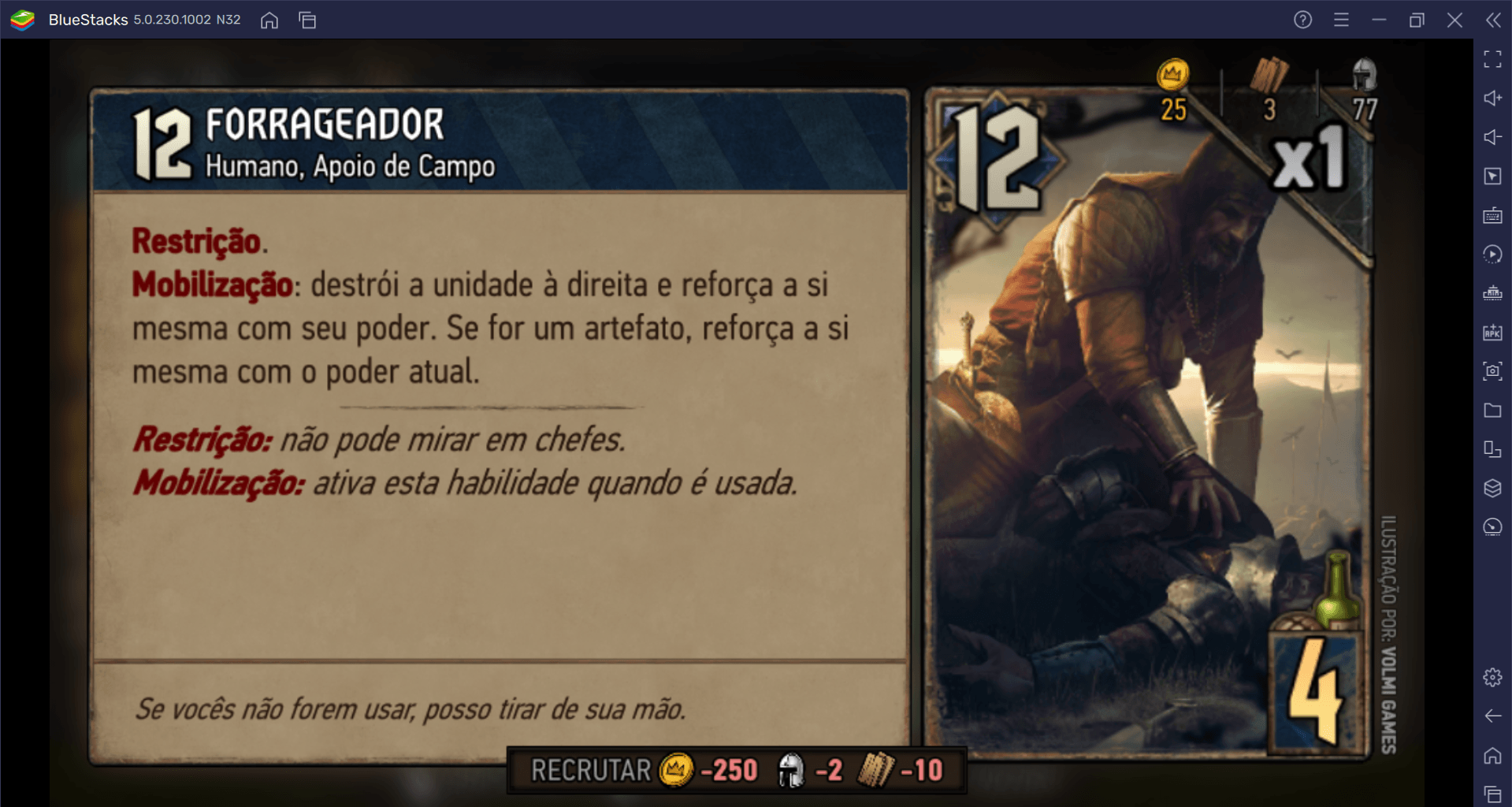 Combos de cartas em Lyria, primeiro mapa de Thronebreaker