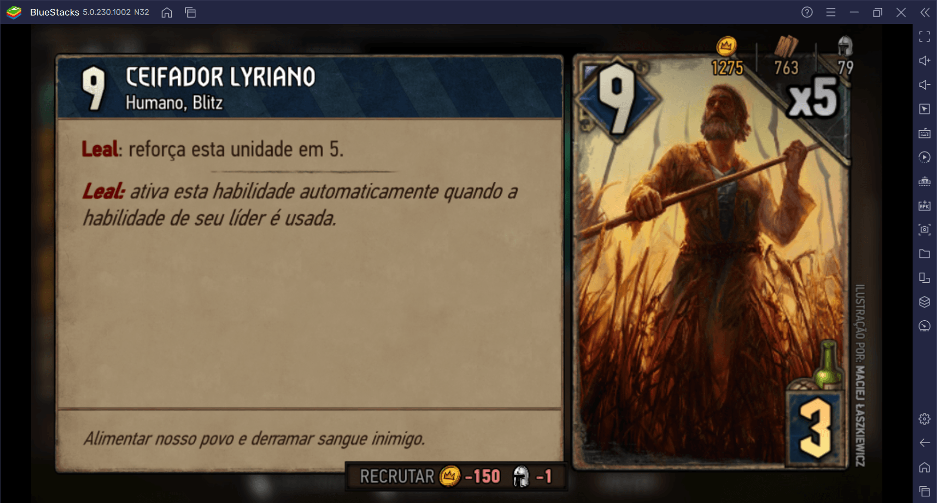 Combos de cartas em Lyria, primeiro mapa de Thronebreaker