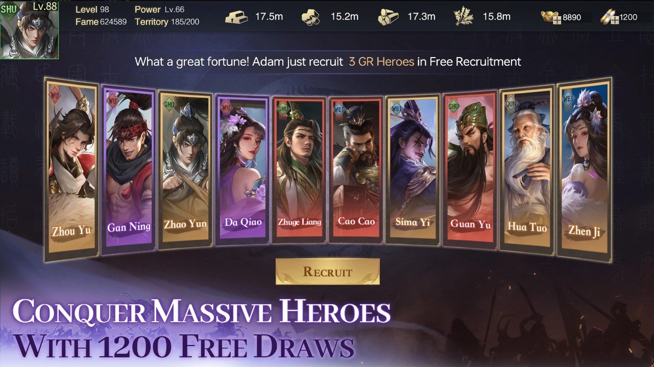 Throne of Three Kingdoms – Picking the Best Heroes to Enhance your Combative Abilities