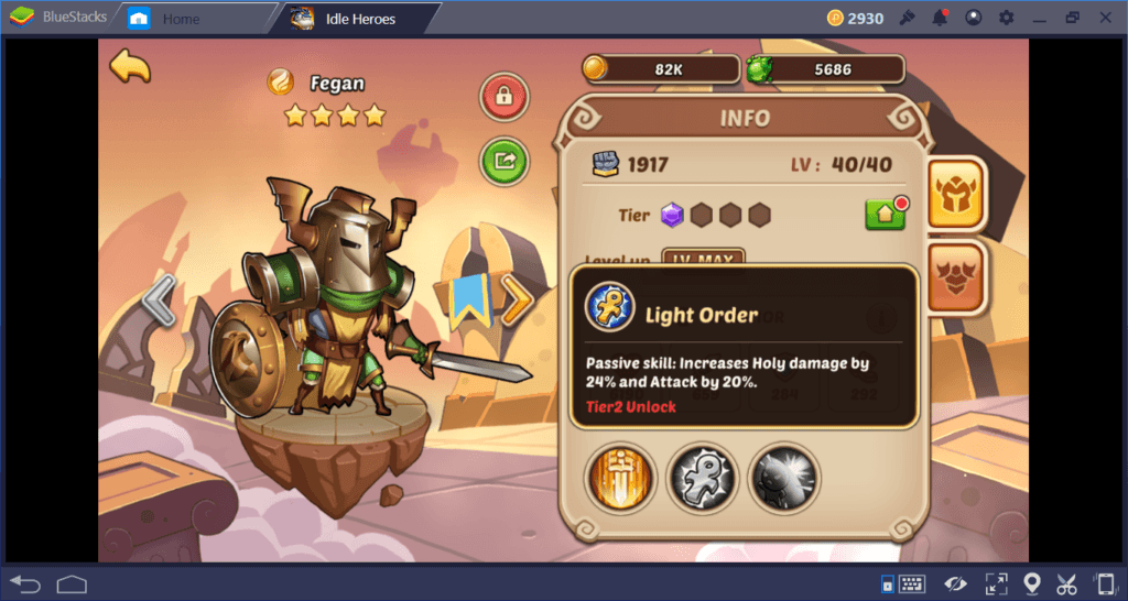 Idle Heroes on PC How To Level Up Your Heroes