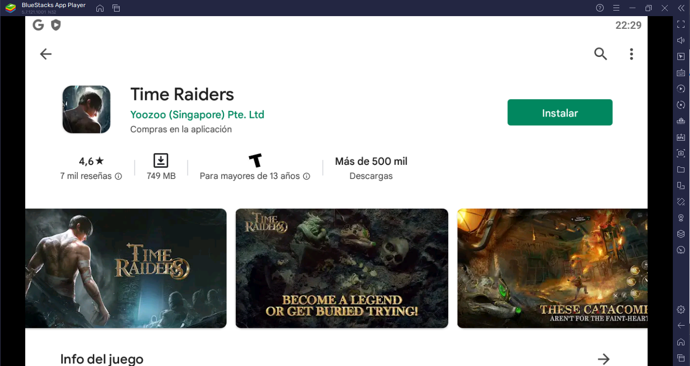 Cómo jugar Time Raiders en PC con BlueStacks