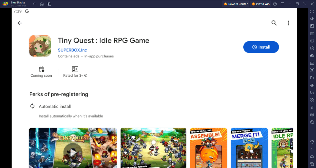 How to Play Tiny Quest : Idle RPG Game on PC With BlueStacks